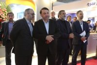 بازدید دکتر ابراهیمی از غرفه شرکت‌های تابعه بانک سپه در نمایشگاه ایران اکسپو 2025