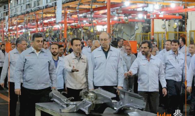 بازدید مدیرعامل گروه خودروسازی سایپا از روند تولید ایدکوپرس و ایران کاوه