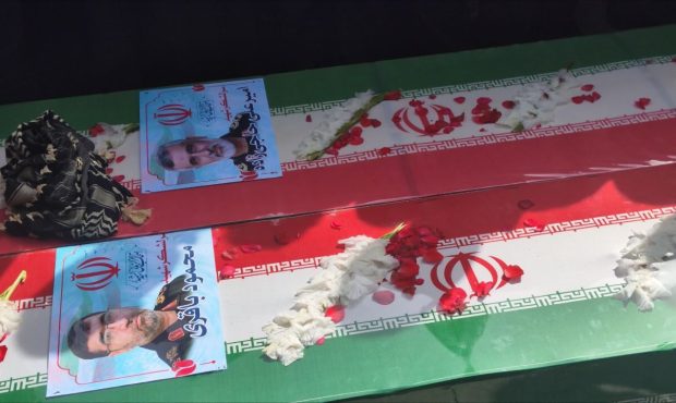 شهیدان حاجی‌زاده و باقری در بهشت زهرا آرام گرفتند
