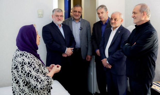 دیدار پزشکیان با برخی از خانوادههای آسیبدیده از جنگ دیدار پزشکیان با برخی از خانوادههای آسیبدیده از جنگ